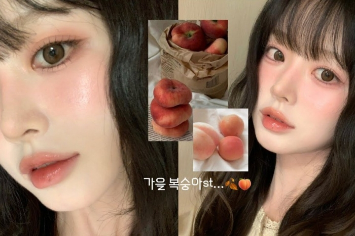 [K메이크업] 가을에 딱…'미지근톤' 복숭아 화장법 따라하기
